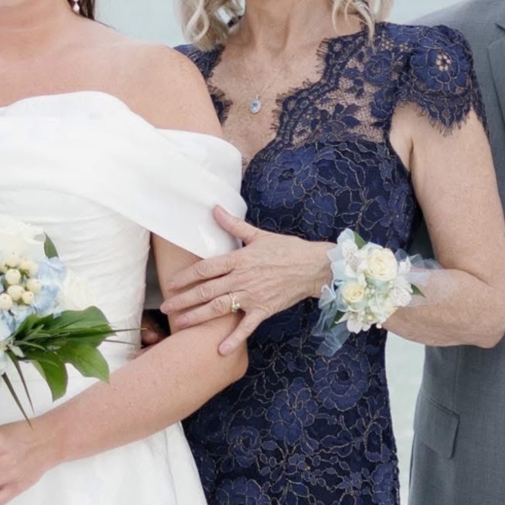 Eliza J Navy Lace Dress
